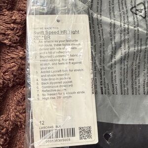 lululemon athletica Black Swift Speed HR Tight